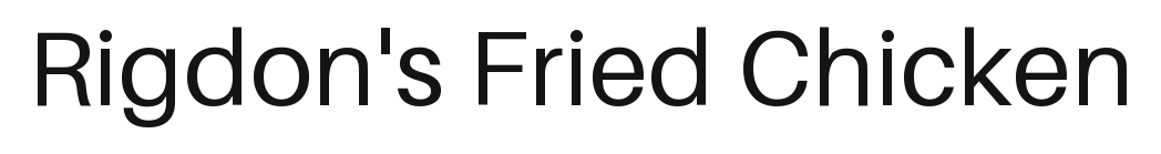 Rigdon's Fried Chicken
